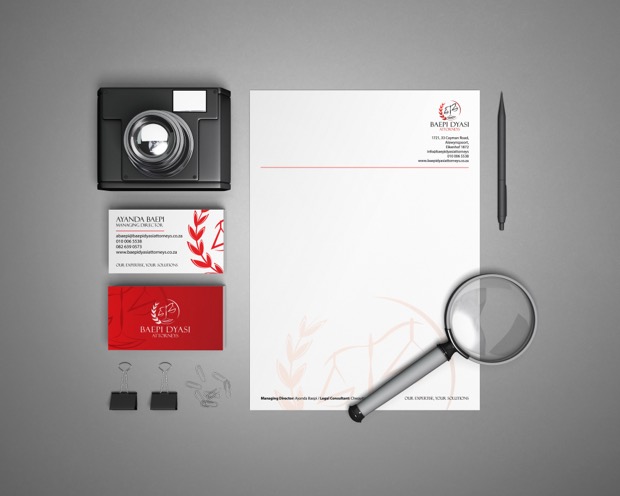 BDA Attorneys — Stationery & Corporate Identity by MyTsmall Designs